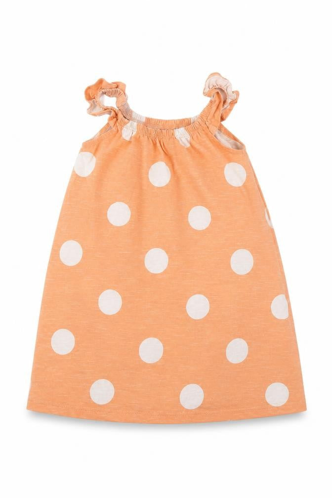 TU Girls Orange Polka Dot  Shift  Size 12 Months