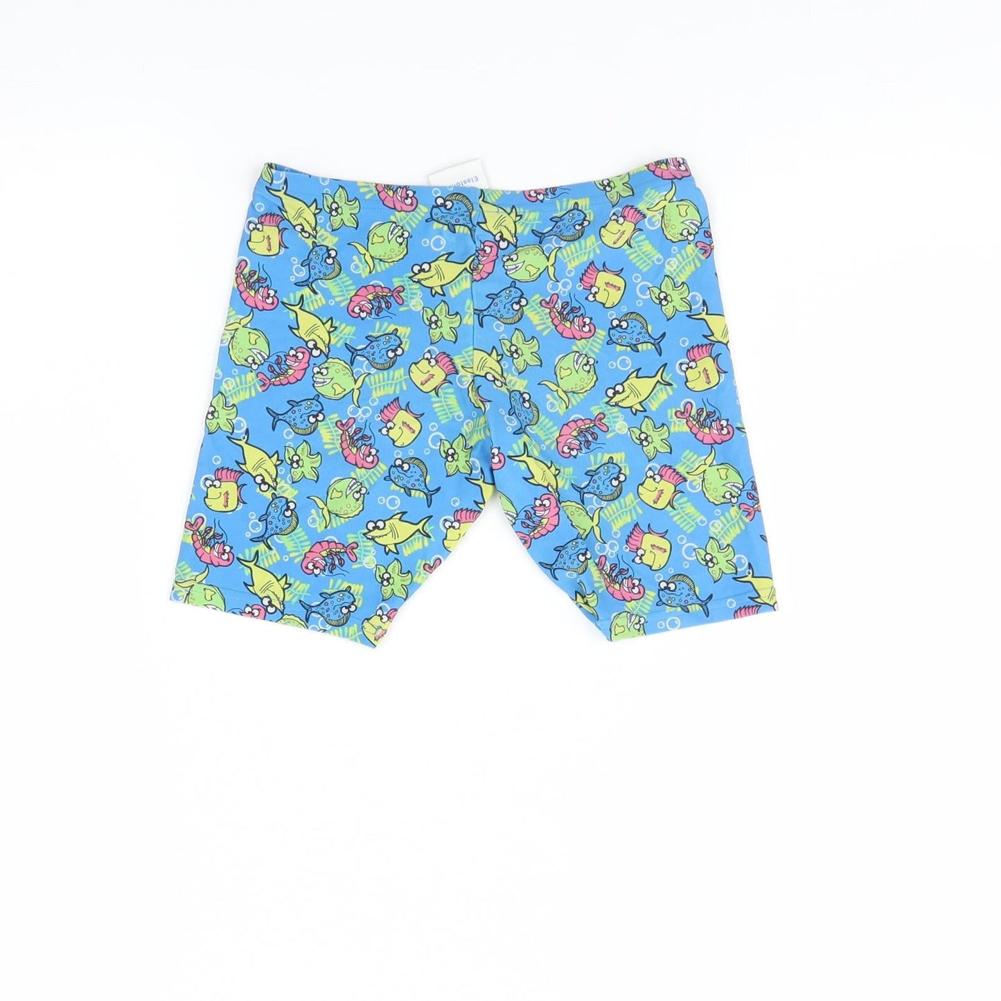 Zoggs Boys Blue Animal Print  Bermuda Shorts Size 6 Years - fish