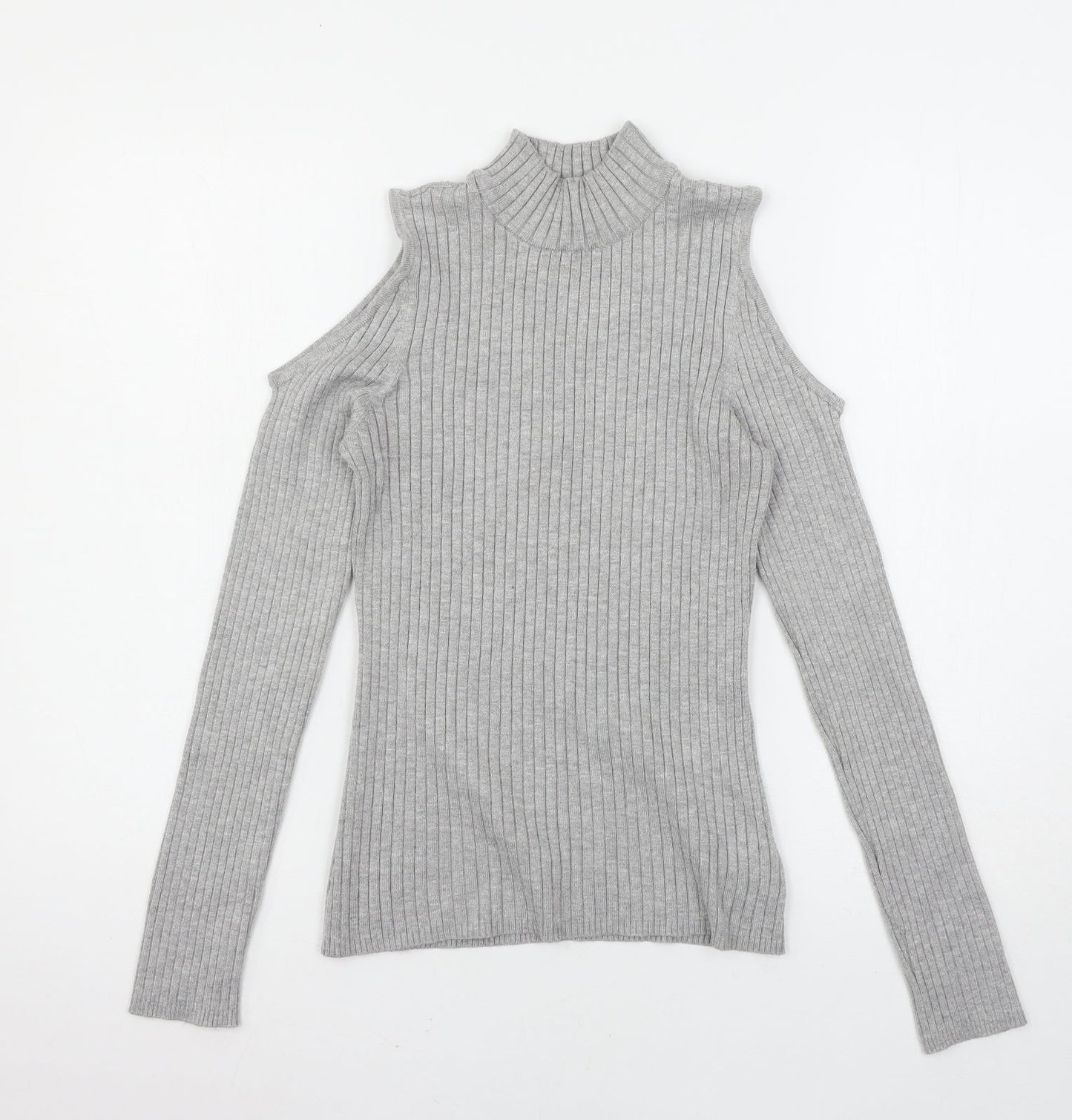 Verve Ami Womens Grey  Knit Pullover Jumper Size M