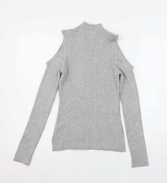 Verve Ami Womens Grey  Knit Pullover Jumper Size M