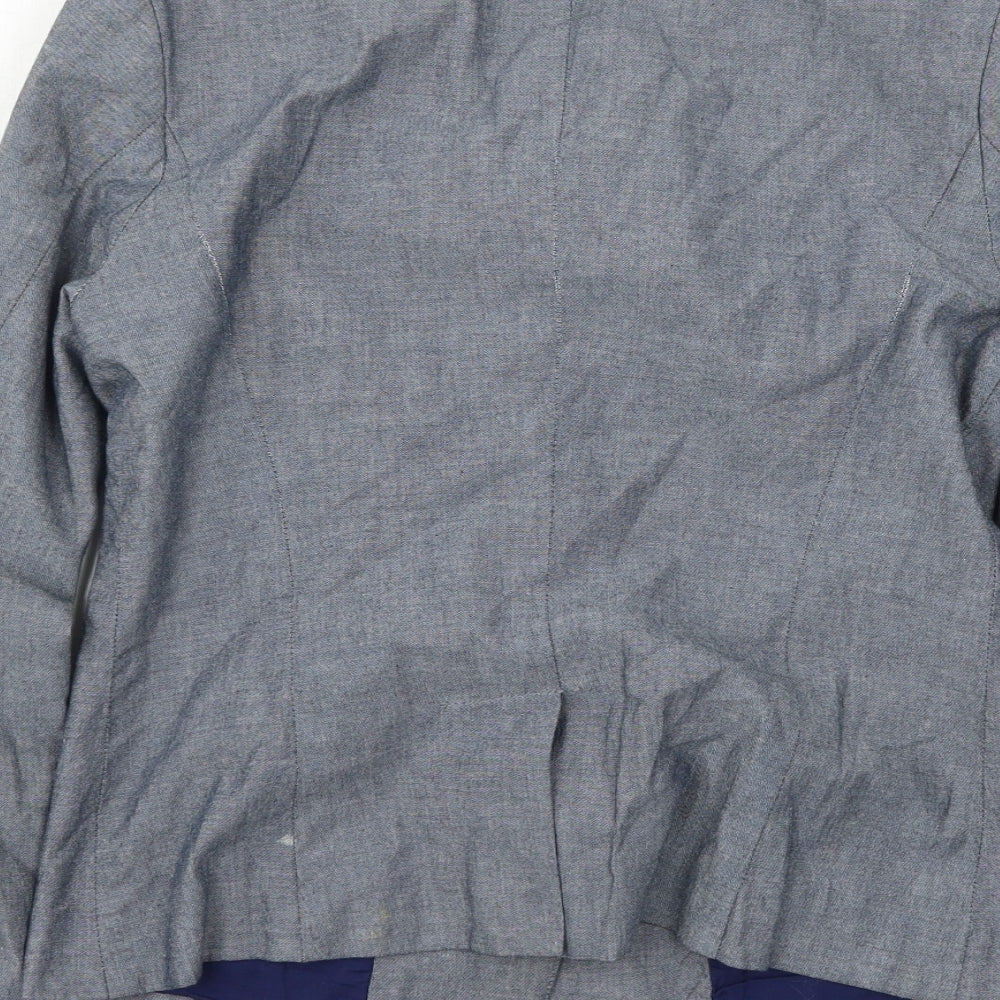 Gap Womens Blue Striped  Jacket Blazer Size 4