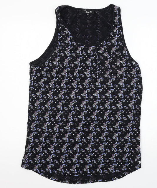 Teeink Womens Multicoloured Paisley Jersey Basic Tank Size M