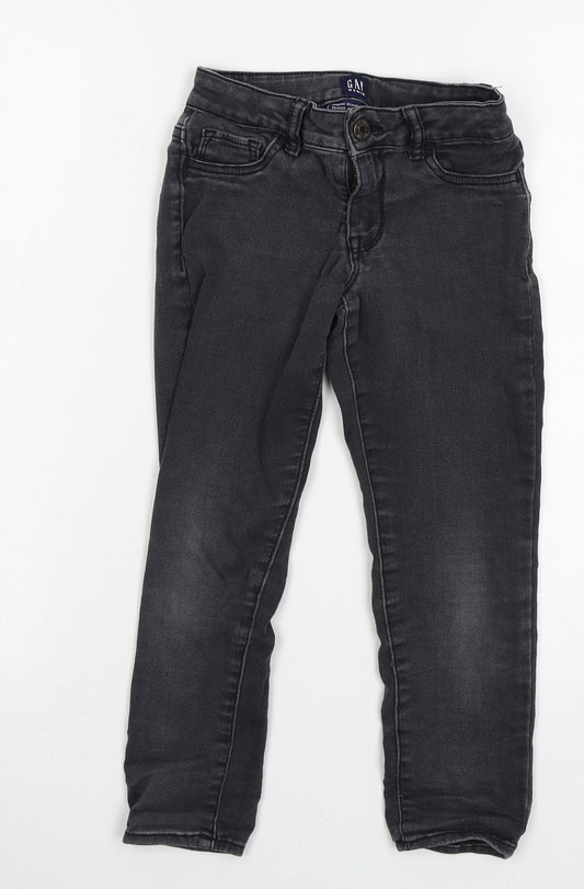 Gap Girls Grey  Denim Skinny Jeans Size 7 Years