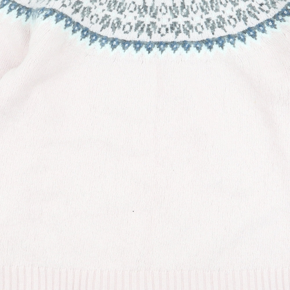 togg24 Womens Pink Geometric  Pullover Jumper Size 14