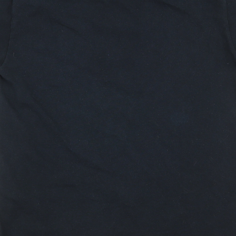 Gildan Mens Black    T-Shirt Size S