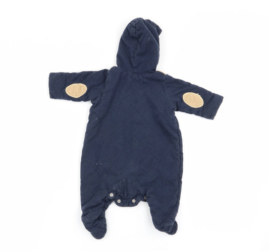 Baby Boys Blue   Babygrow One-Piece Size Newborn