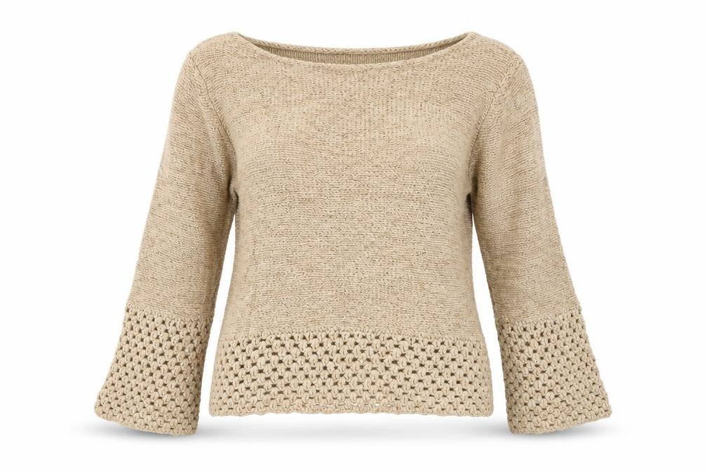 M&S Womens Beige   Pullover Jumper Size L
