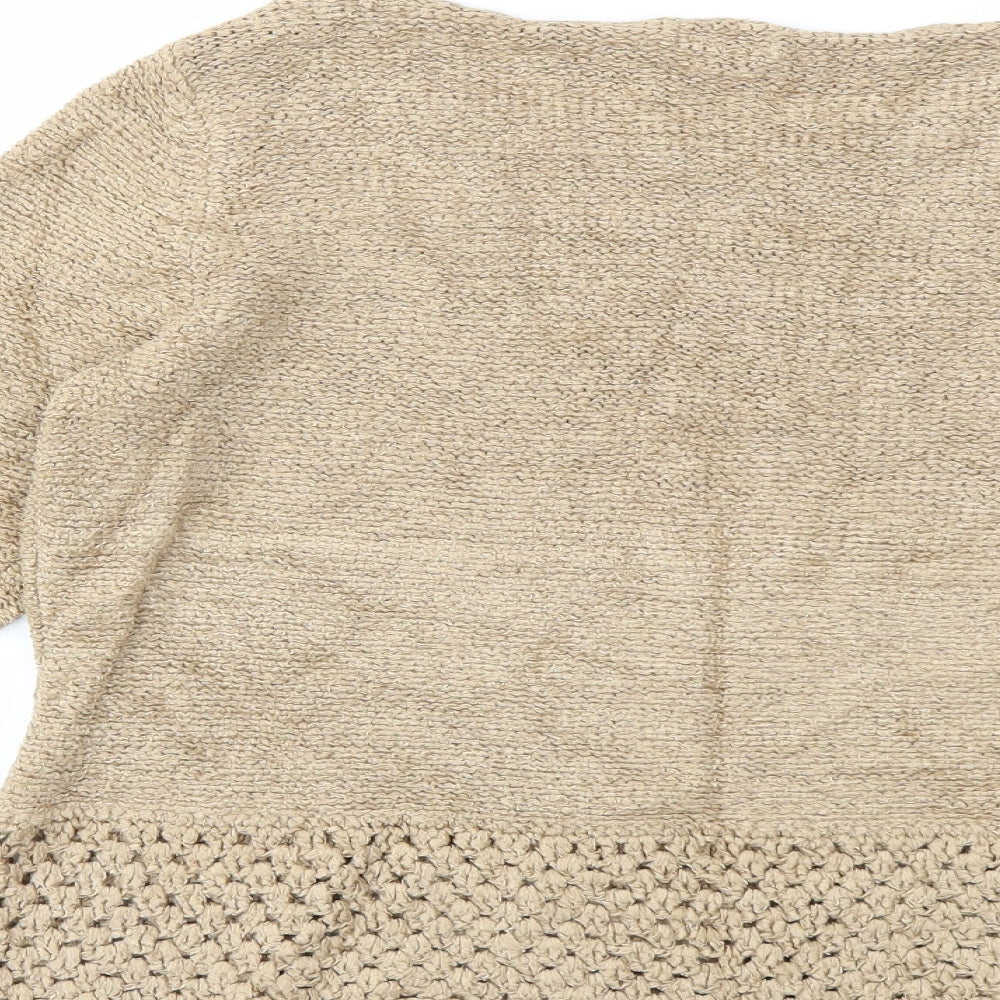 M&S Womens Beige   Pullover Jumper Size L
