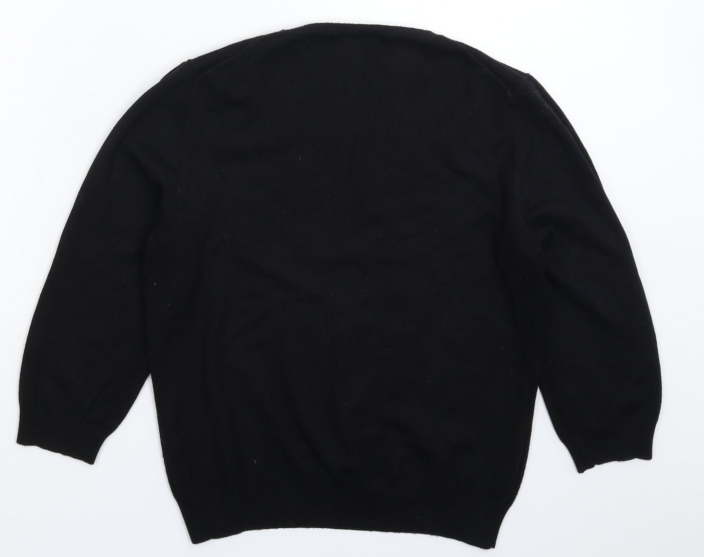 Marks and Spencer Womens Black  Knit Pullover Jumper Size 14