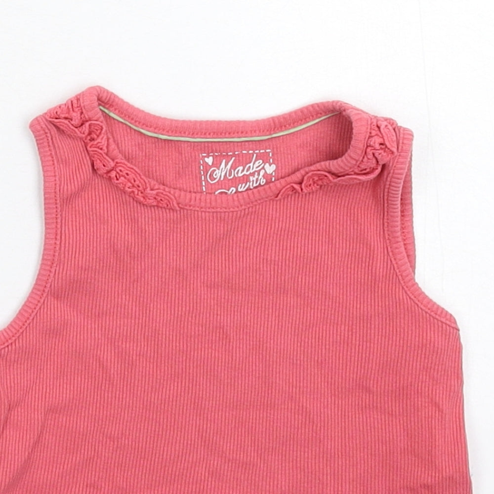 Merc Girls Pink   Basic Tank Size 3-4 Years