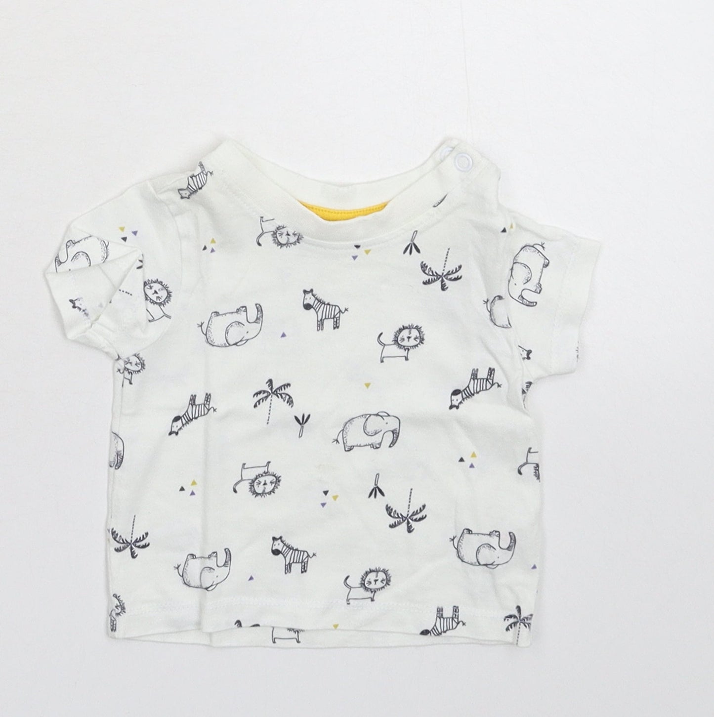 Matalan Baby White   Basic T-Shirt Size 0-3 Months