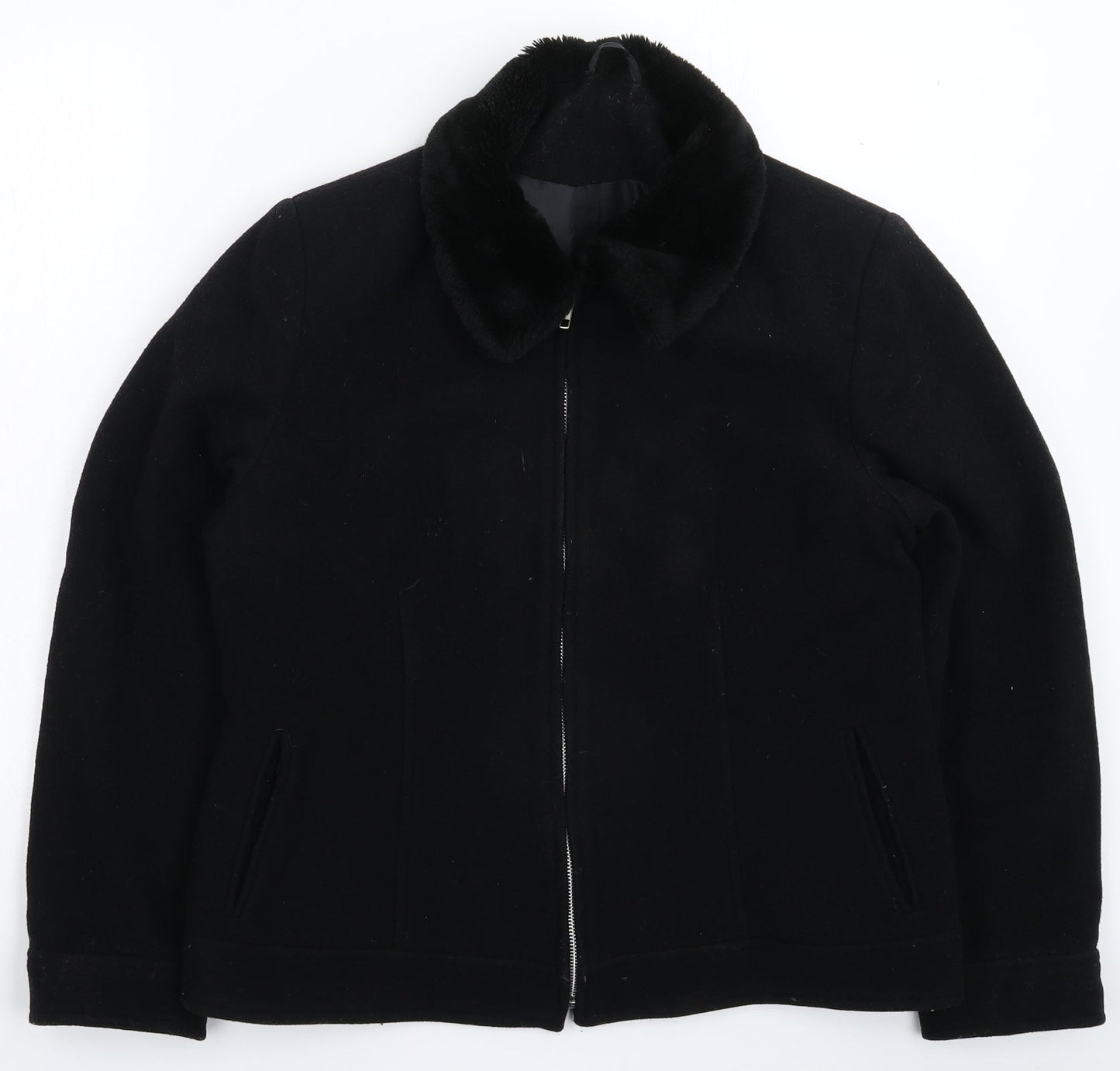 Dorothy Perkins Womens Black   Jacket Coat Size 16