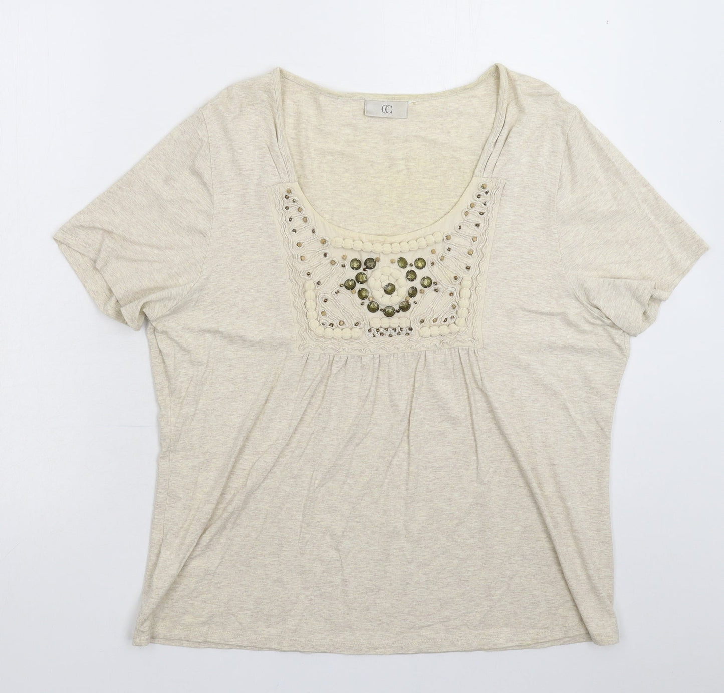 Country Casuals Womens Grey   Basic T-Shirt Size XL