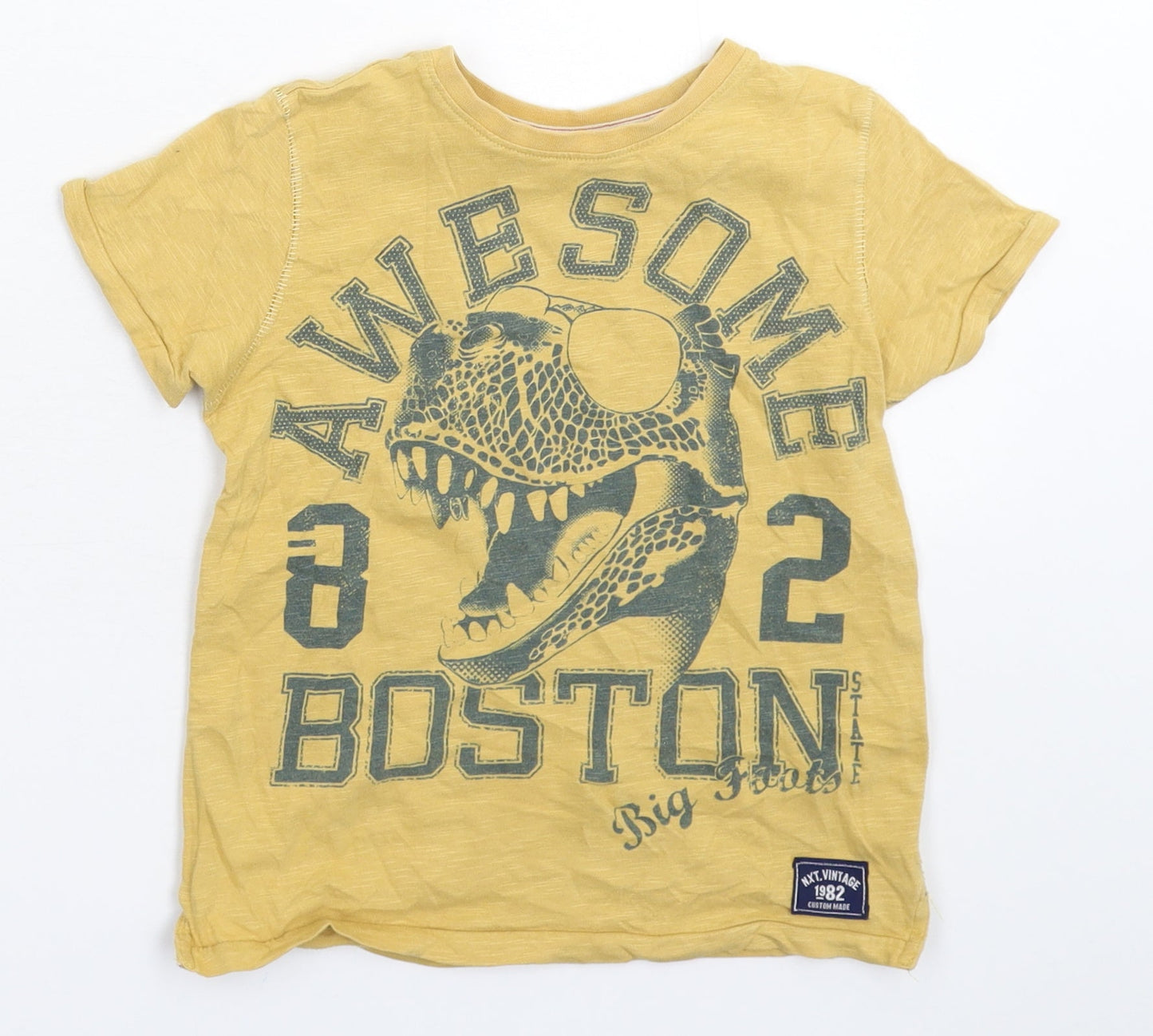 NEXT Boys Yellow   Basic T-Shirt Size 5 Years