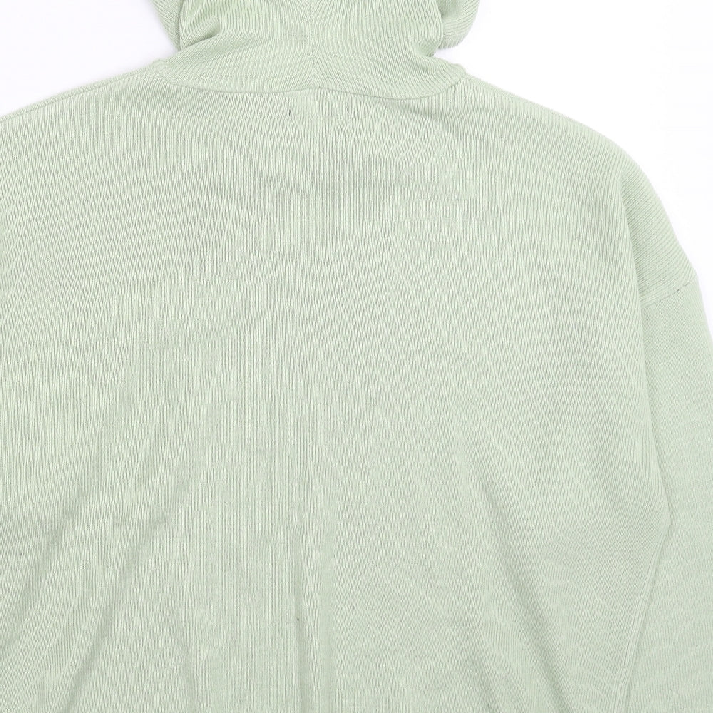 Boohoo Womens Green  Knit Pullover Jumper Size L