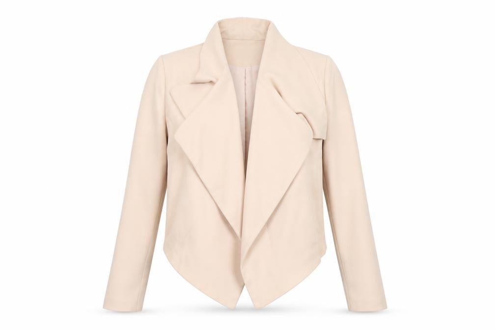 Womens UK Size 14  Massimo Fabbro Beige Polyester Jacket