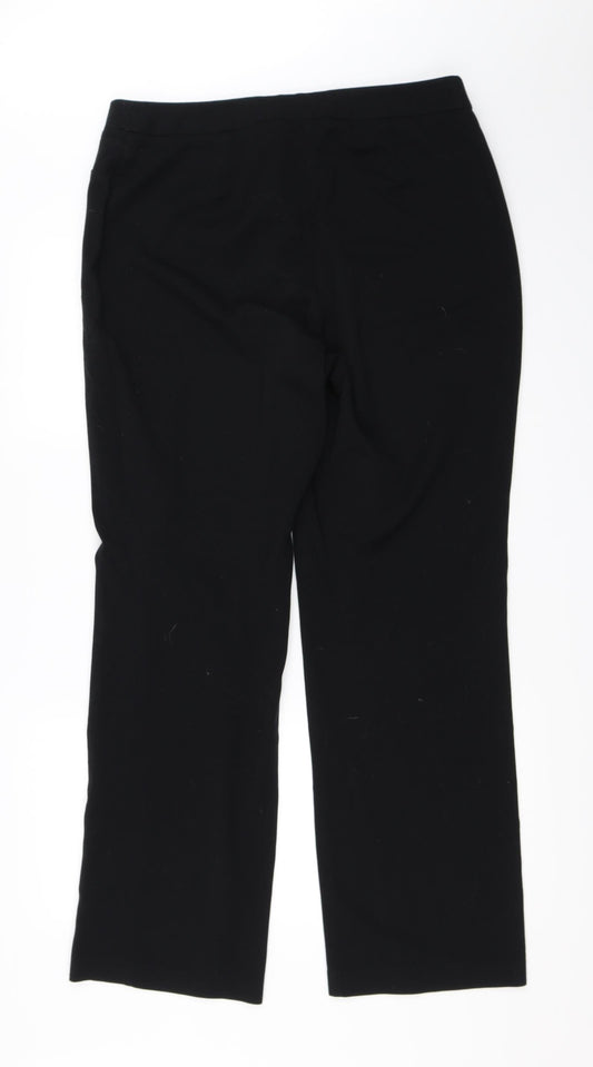 Marks and Spencer Womens Black   Trousers  Size 14 L30 in