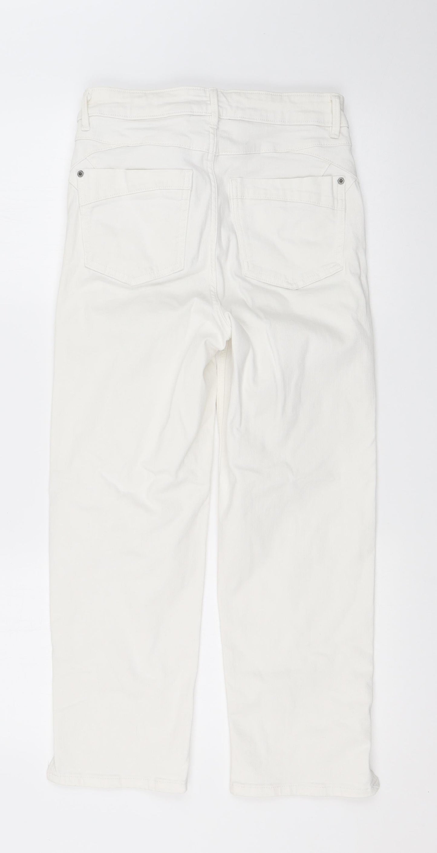 Marks and Spencer Womens White   Straight Jeans Size 10 L24 in