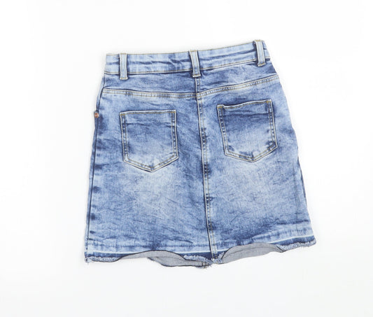 TU Girls Blue  Denim Mini Skirt Size 9 Years