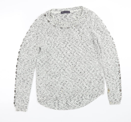 M&S Womens White   Pullover Jumper Size 8