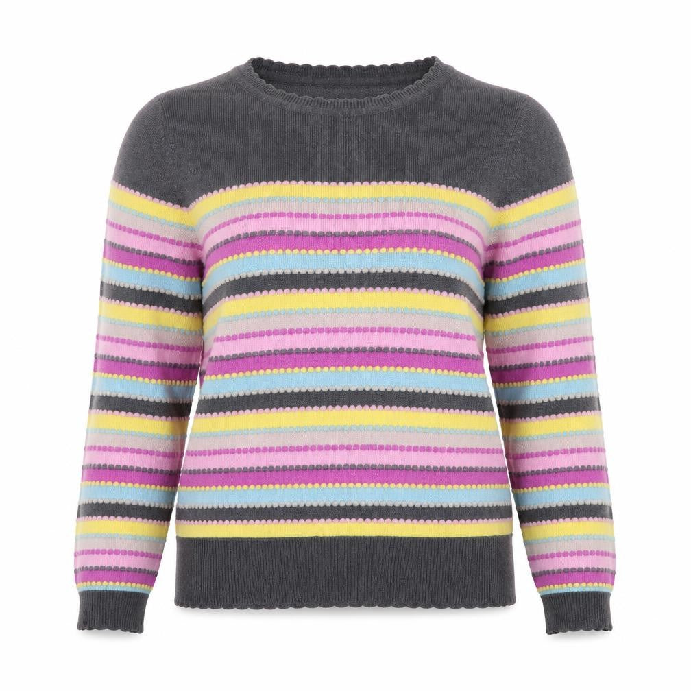 Monsoon Womens Multicoloured Striped  Pullover Jumper Size S