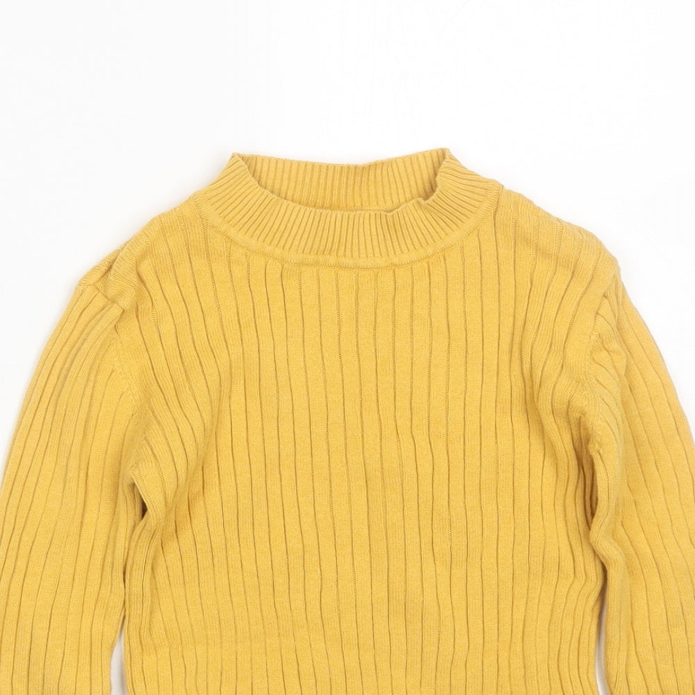 TU Girls Yellow   Basic T-Shirt Size 5-6 Years
