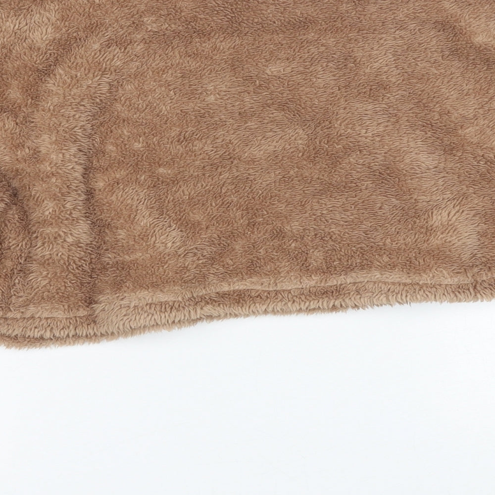 Shien Womens Brown  Fleece Pullover Jumper Size S