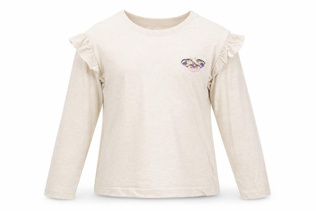 TU Girls Beige   Basic T-Shirt Size 5 Years  - butterfly