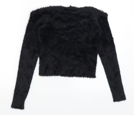 Divided Womens Black   Pullover Jumper Size M