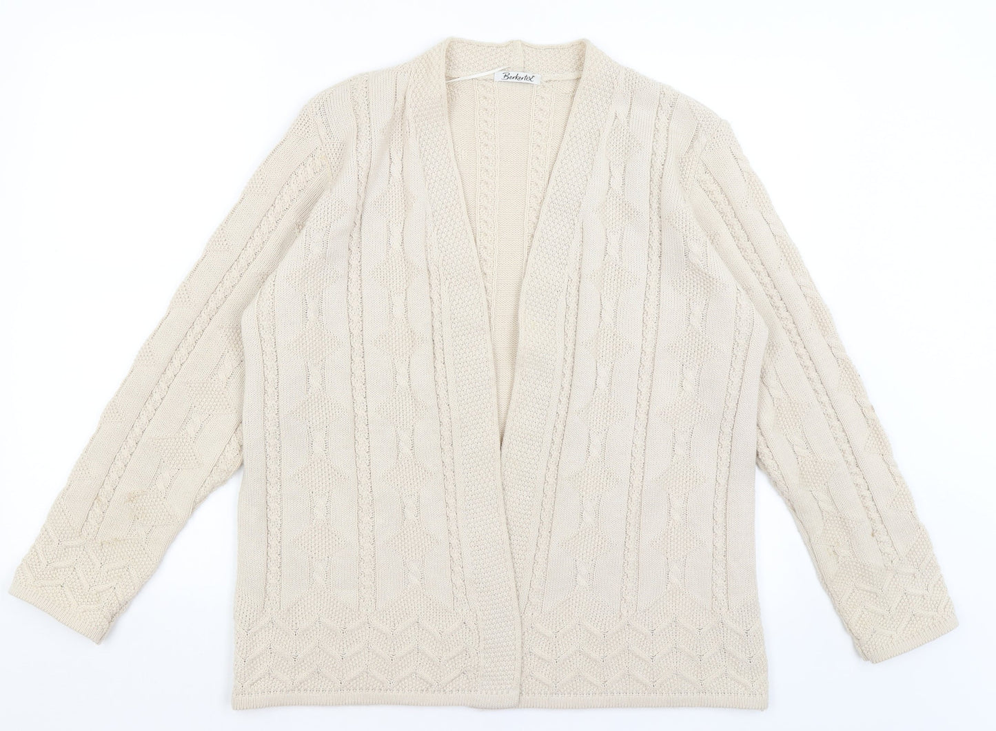Berkertex Womens Beige   Shrug Jumper Size 14