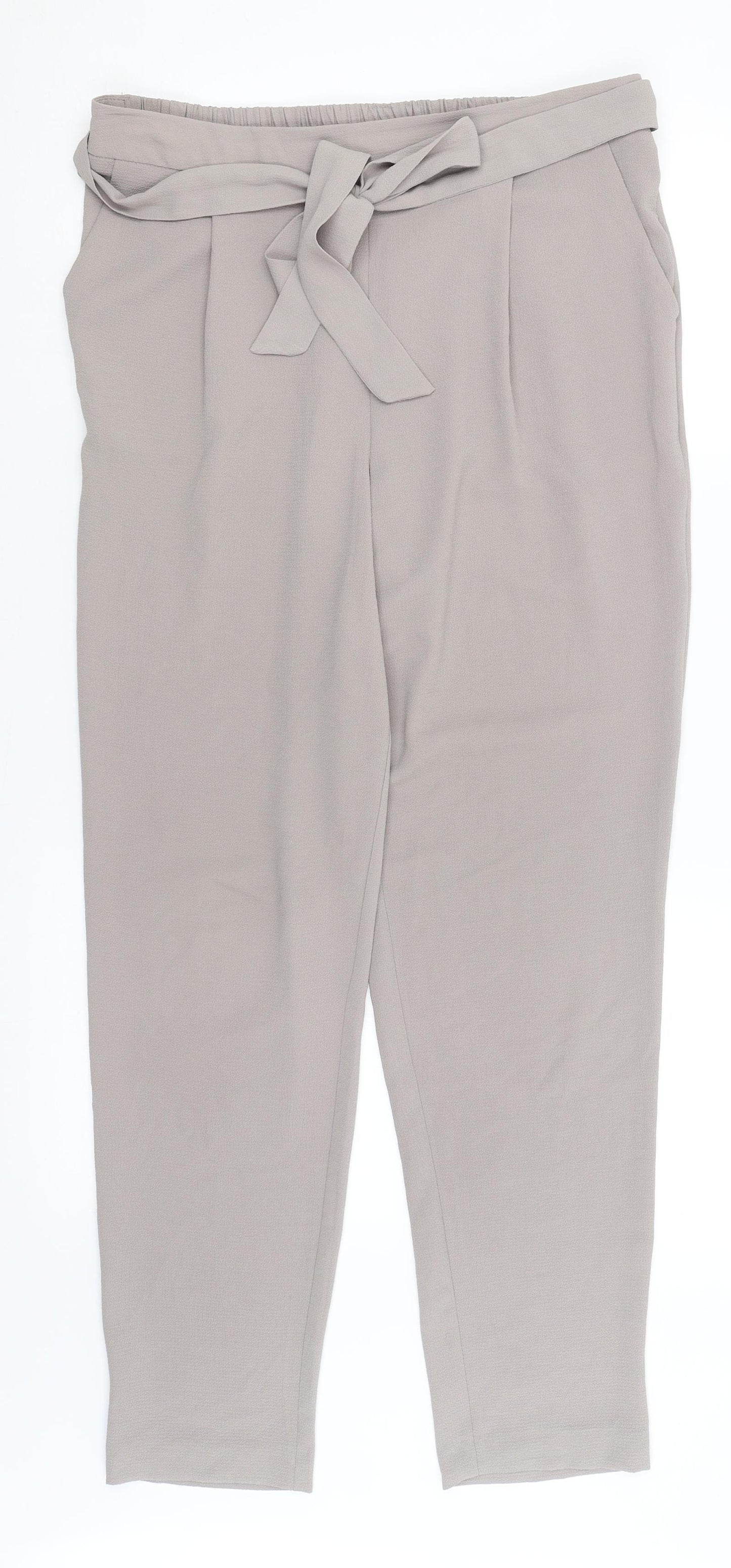 M&Co Womens Grey   Trousers  Size 12 L29 in
