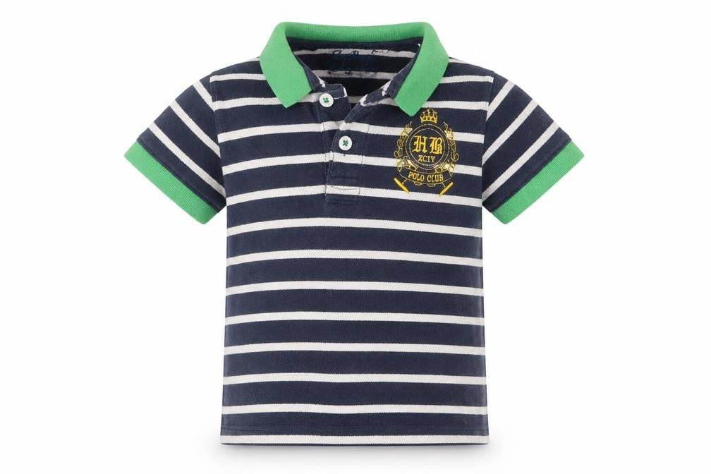 Hadleigh London Boys Blue Striped  Basic Polo Size 2-3 Years