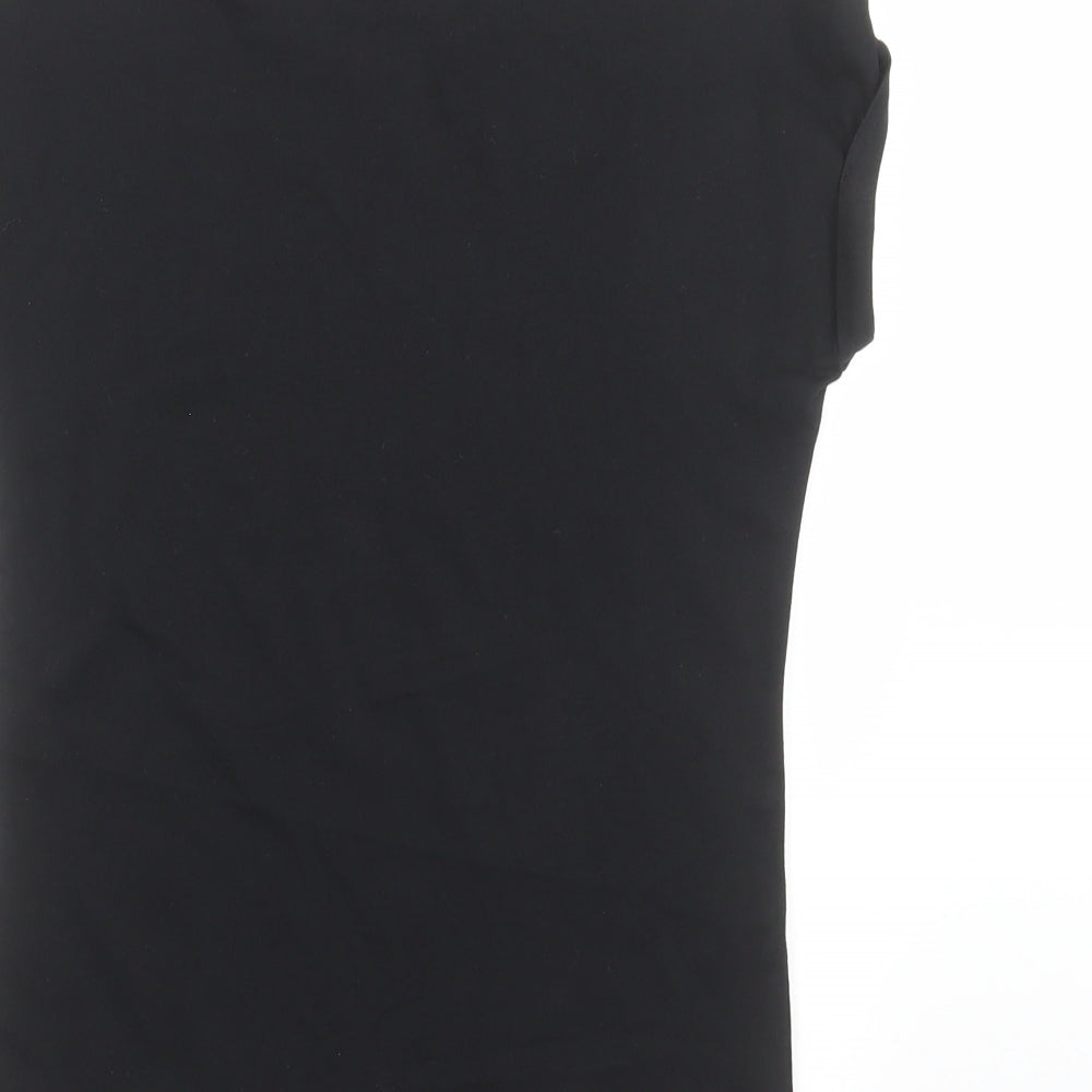 TU Girls Black   Basic T-Shirt Size 9 Years  - Santa Squad