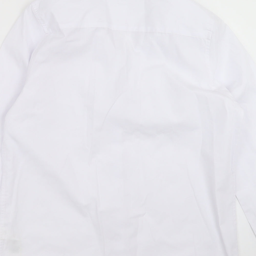 Marks and Spencer Boys White   Basic Button-Up Size 13-14 Years  - school