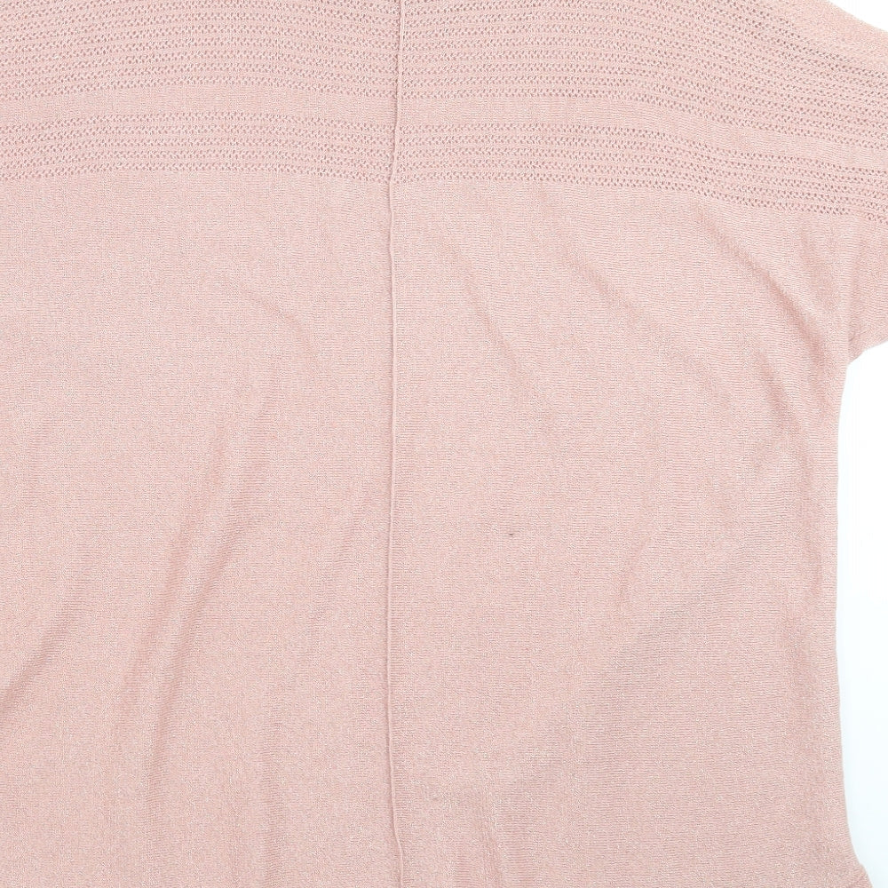 NEXT Womens Pink  Knit Pullover Jumper Size XL  - cold Shoulder