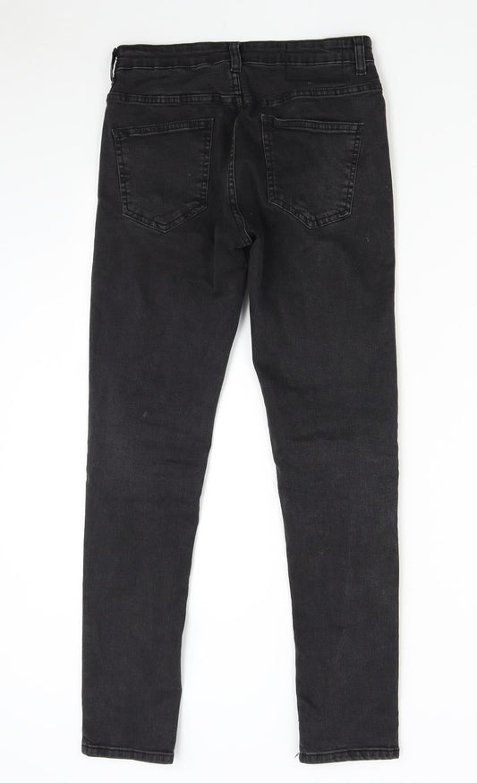 Primark Womens Black  Denim Skinny Jeans Size 28 L29 in