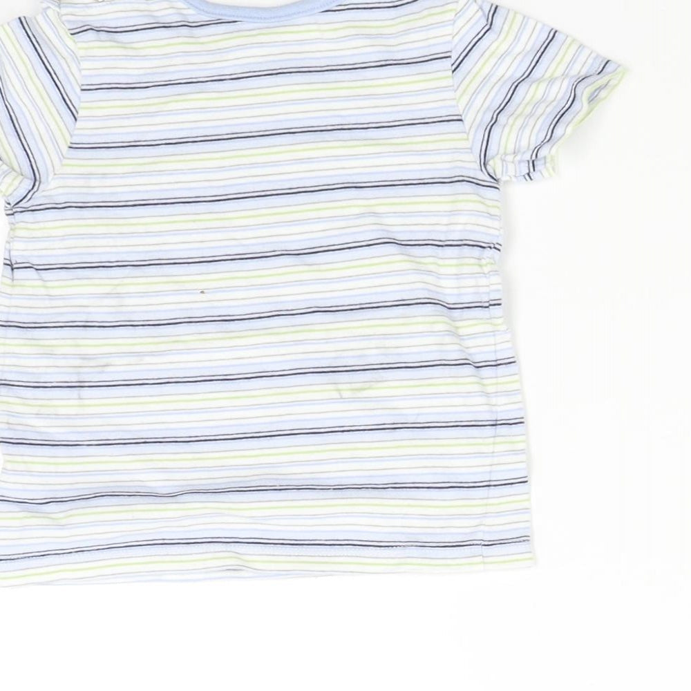 Matalan Boys Multicoloured Striped  Basic T-Shirt Size 9-10 Years