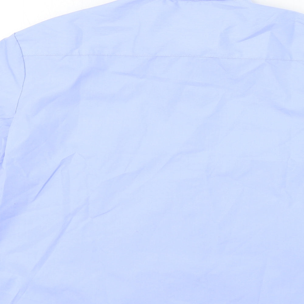 George  Boys Blue   Basic Button-Up Size 8-9 Years