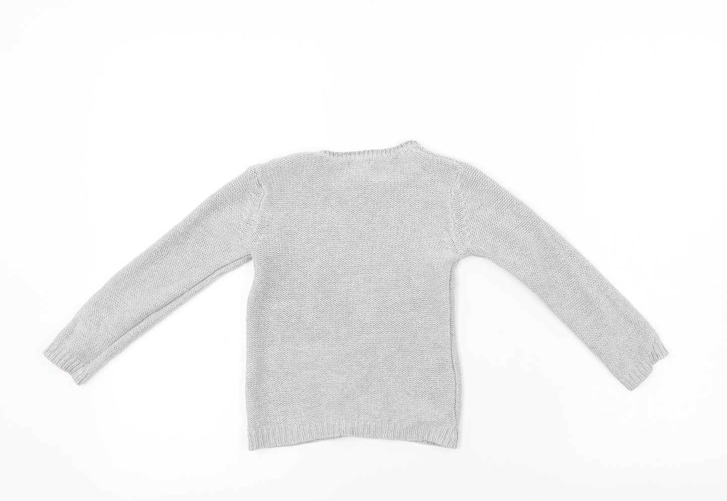 Kiabi Girls Grey   Pullover Jumper Size 4 Years