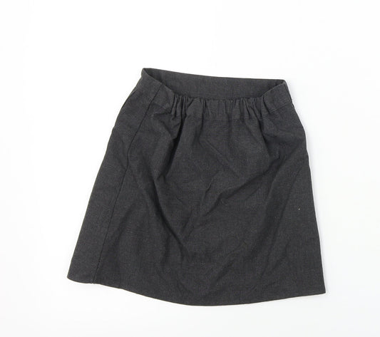 BHS  Girls Grey   A-Line Skirt Size 7 Years