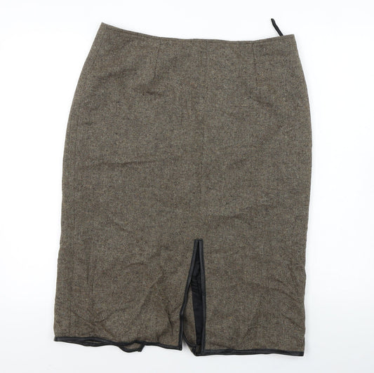 JAGER  Womens Brown   Bandage Skirt Size 14