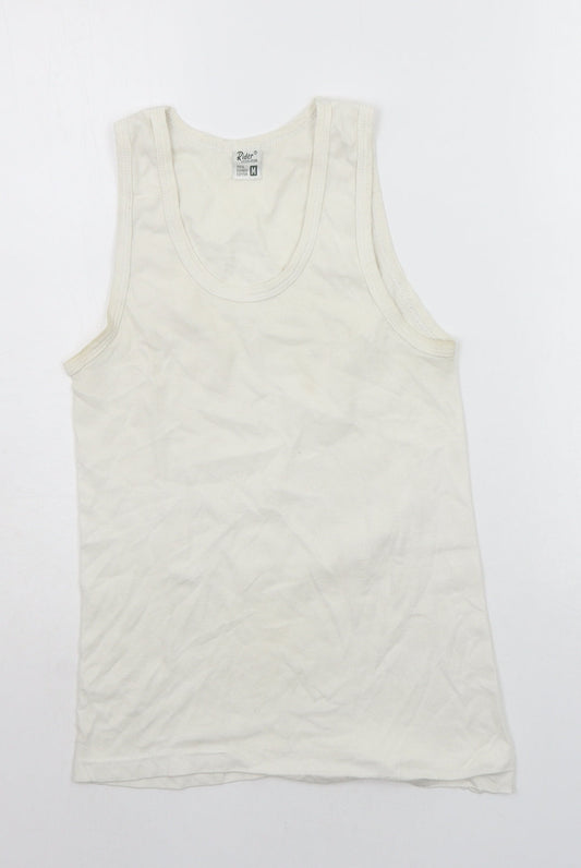 Rider Womens White   Basic Tank Size M