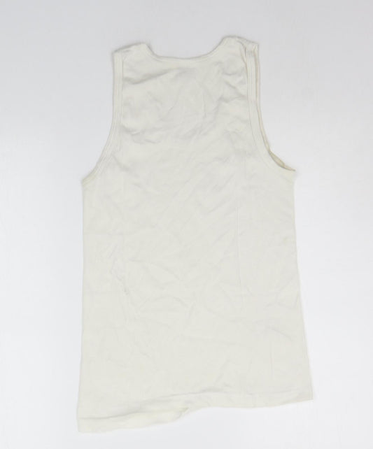 Rider Womens White   Basic Tank Size M