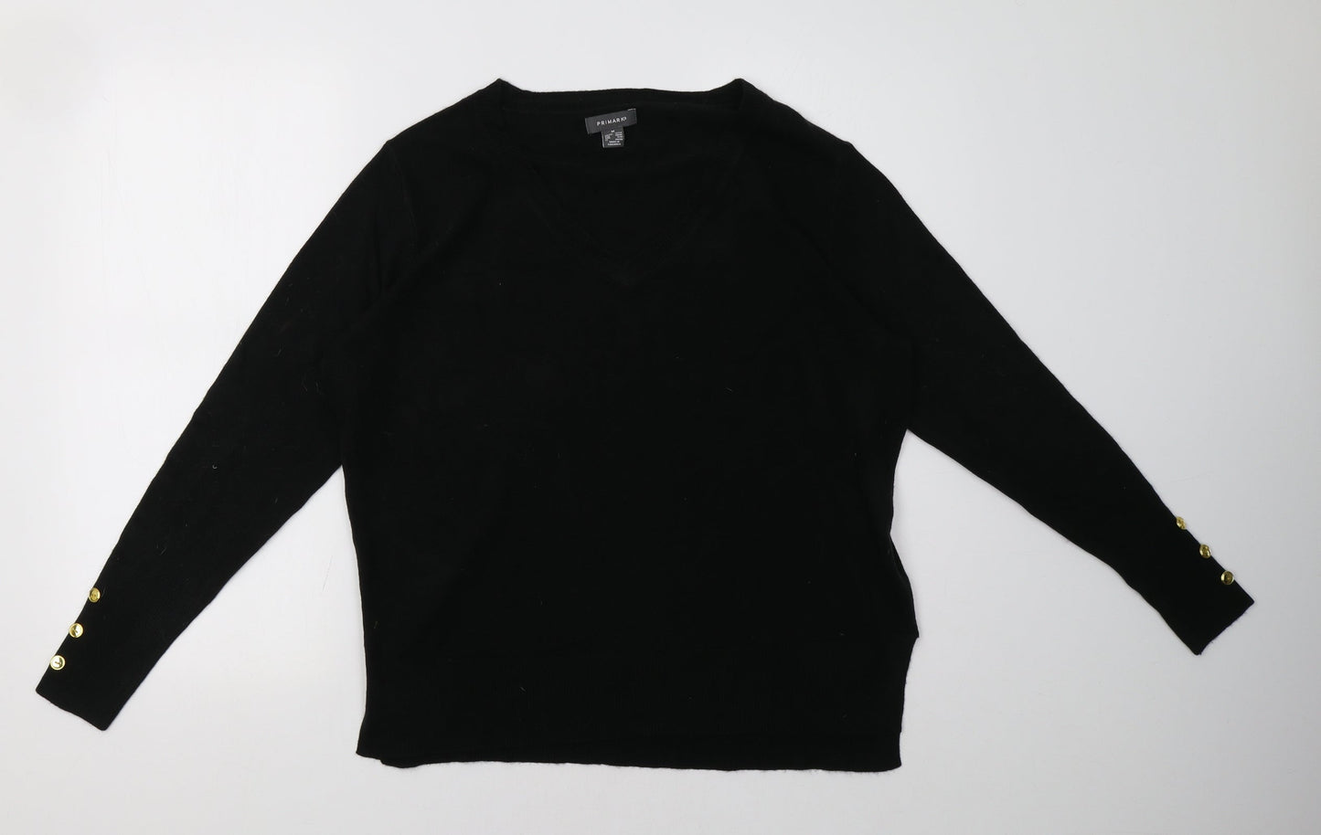 Primark Womens Black   Pullover Sweatshirt Size 14