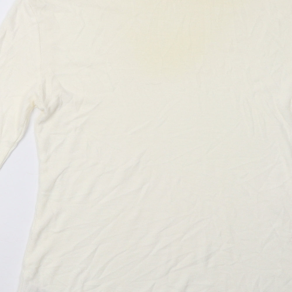 Matalan Womens White   Pullover Sweatshirt Size 14