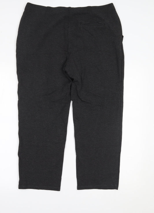 Marks and Spencer Womens Grey   Trousers  Size 16 L23.5 in
