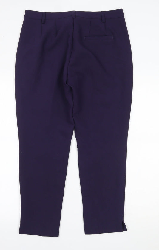 Marks and Spencer Womens Purple   Trousers  Size 12 L25 in