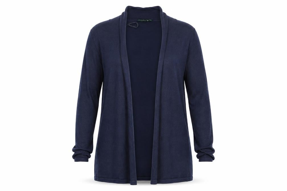 Charles Vogele Womens Blue   Cardigan Jumper Size L  - Longline Cardigan