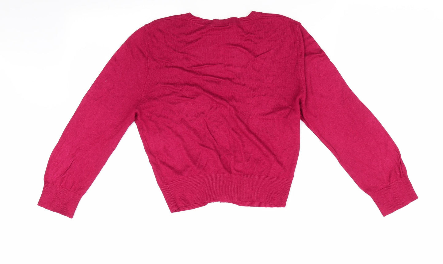 Sisley Womens Red   Cardigan Jumper Size L