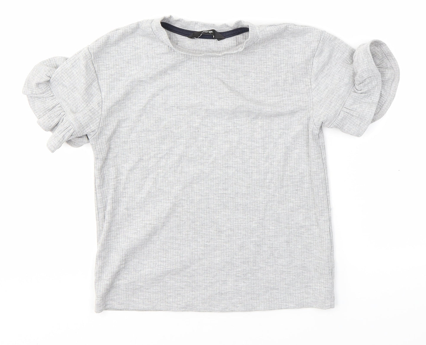 George Girls Grey   Basic Blouse Size 6-7 Years